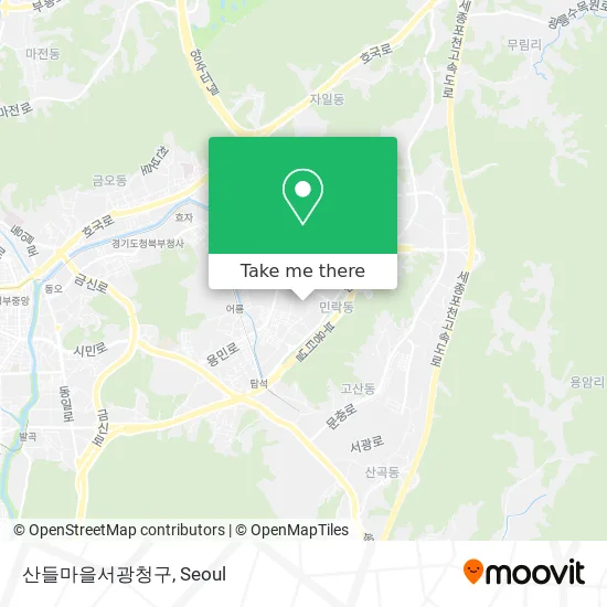 산들마을서광청구 map
