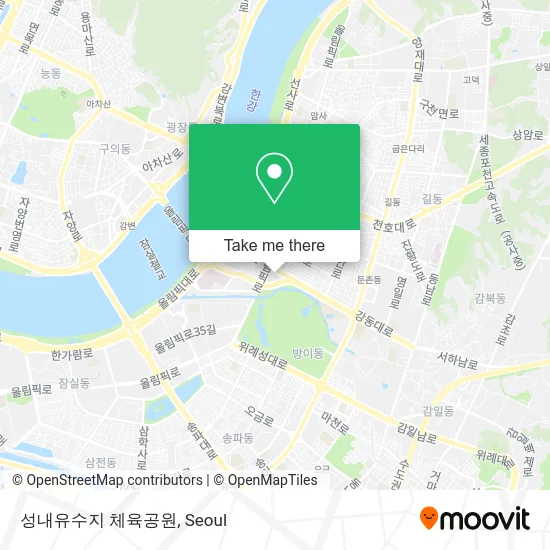 성내유수지 체육공원 map