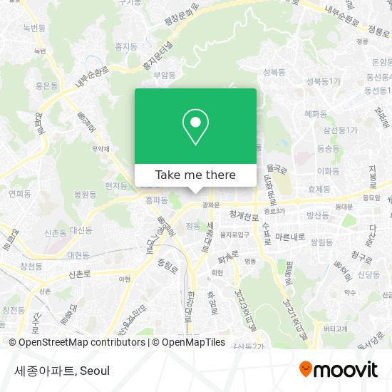 세종아파트 map