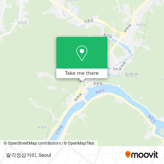 팔각정삼거리 map