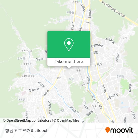 창원초교오거리 map