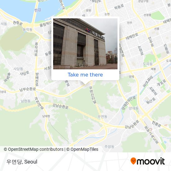 우면당 map