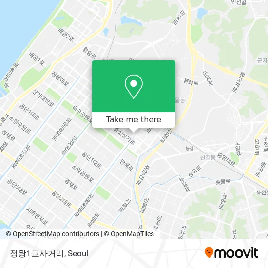 정왕1교사거리 map