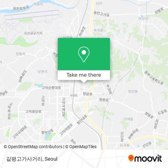 갈평고가사거리 map