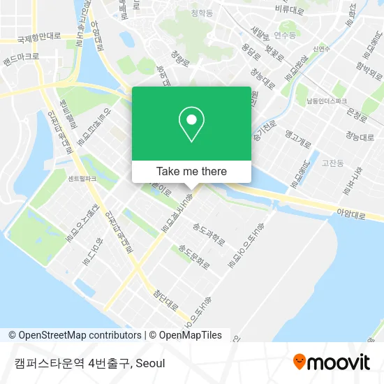 캠퍼스타운역 4번출구 map