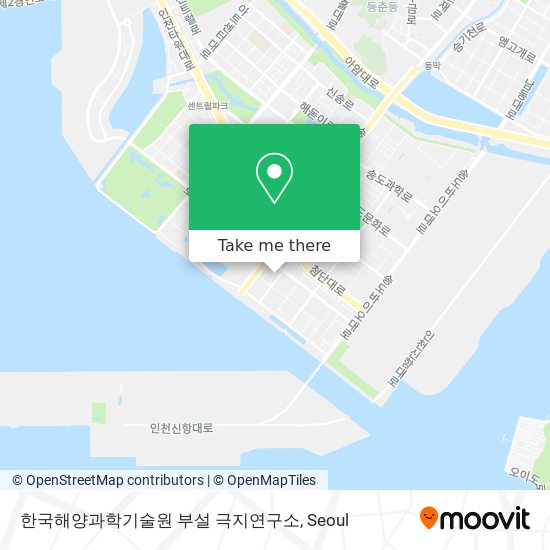 한국해양과학기술원 부설 극지연구소 map