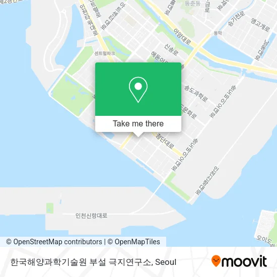 한국해양과학기술원 부설 극지연구소 map