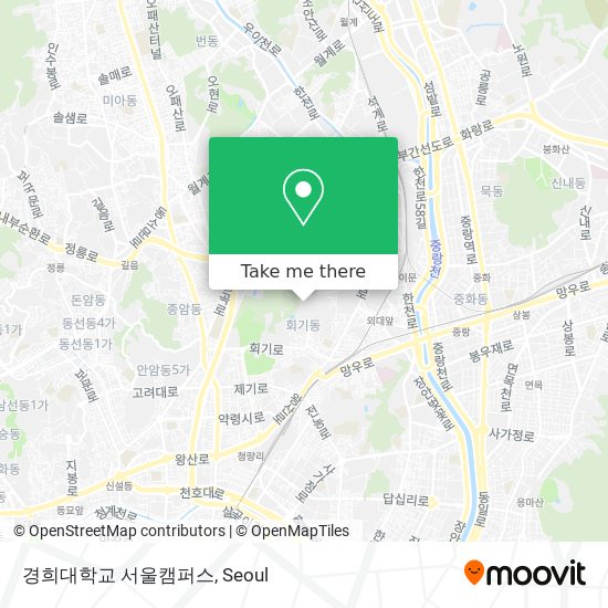 경희대학교 서울캠퍼스 map