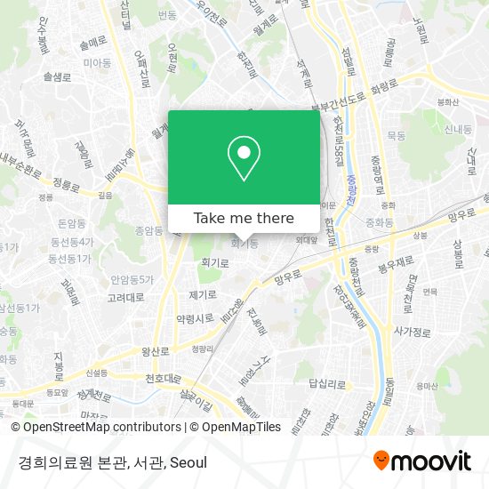 경희의료원 본관, 서관 map