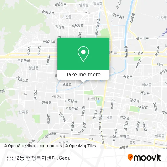 삼산2동 행정복지센터 map