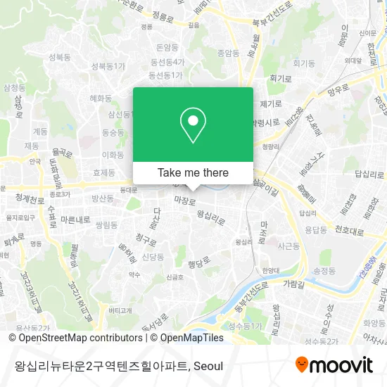 왕십리뉴타운2구역텐즈힐아파트 map