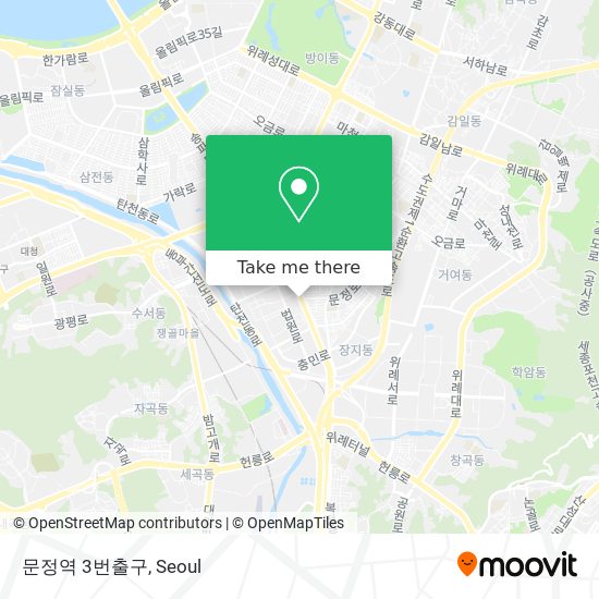 문정역 3번출구 map