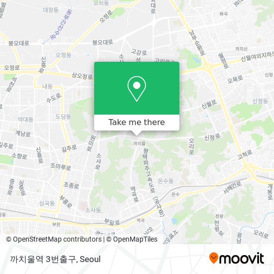 까치울역 3번출구 map