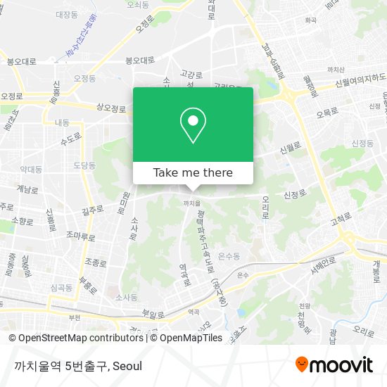 까치울역 5번출구 map