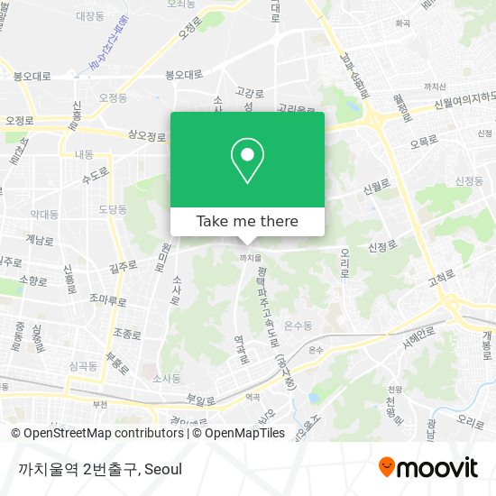 까치울역 2번출구 map