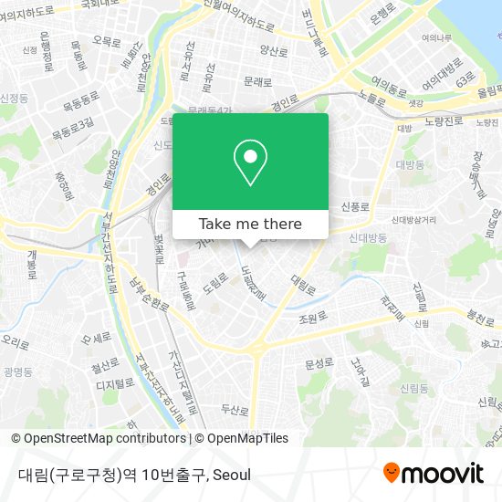 대림(구로구청)역 10번출구 map