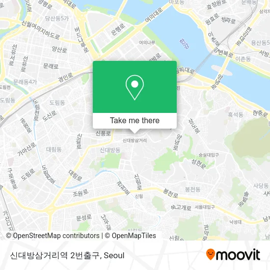 신대방삼거리역 2번출구 map