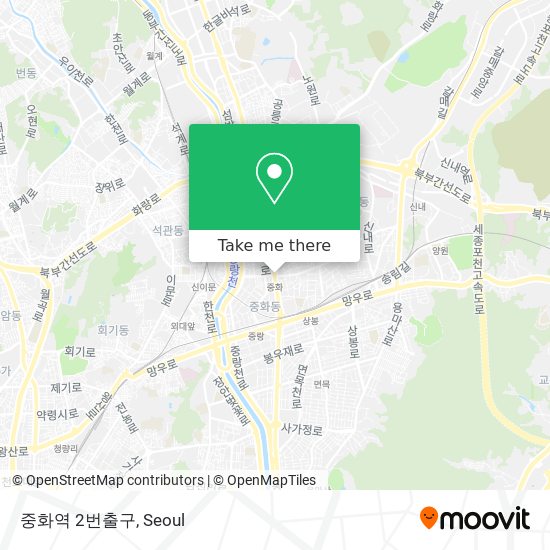 중화역 2번출구 map