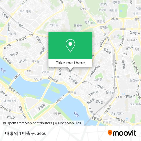 대흥역 1번출구 map