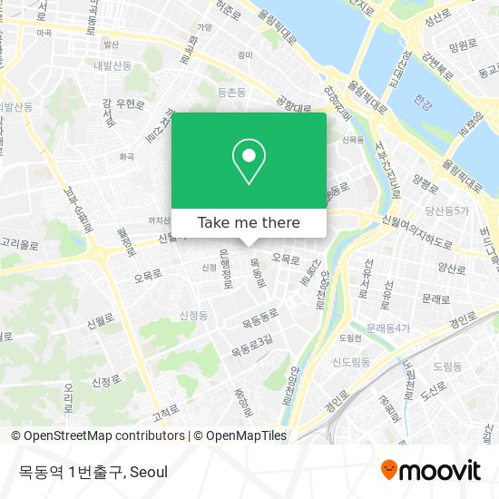 목동역 1번출구 map