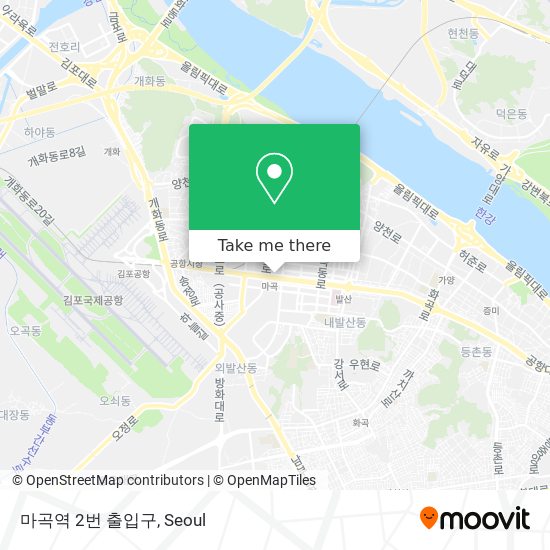 마곡역 2번 출입구 map