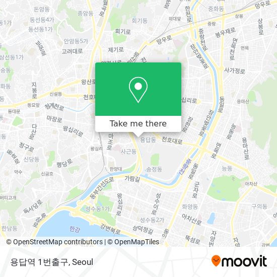 용답역 1번출구 map