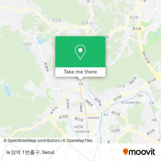 녹양역 1번출구 map