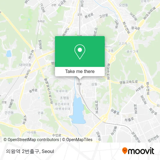 의왕역 2번출구 map