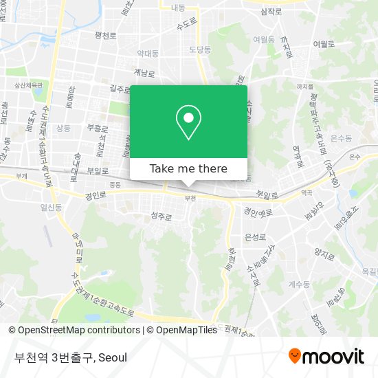 부천역 3번출구 map