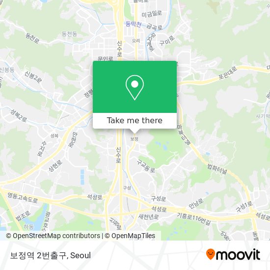 보정역 2번출구 map
