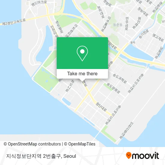 지식정보단지역 2번출구 map