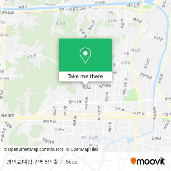 경인교대입구역 5번출구 map