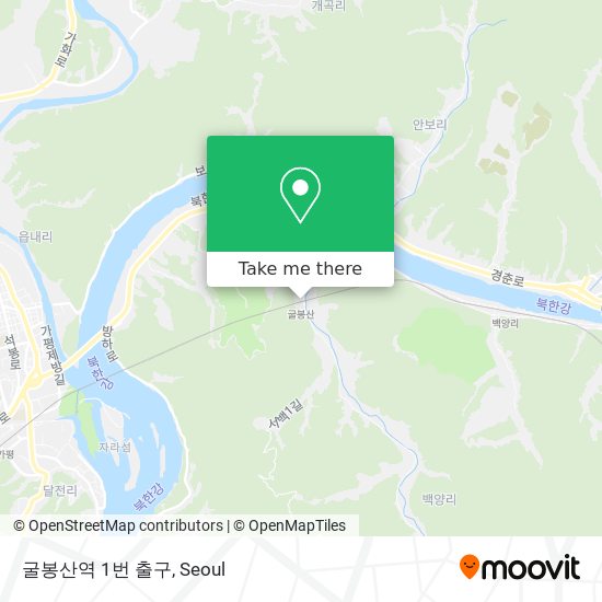 굴봉산역 1번 출구 map