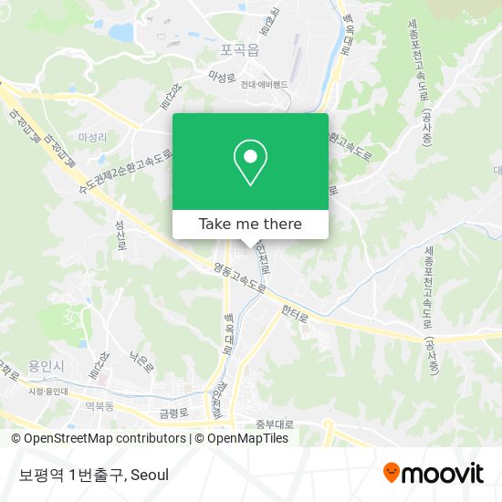 보평역 1번출구 map