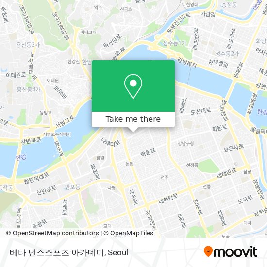 베타 댄스스포츠 아카데미 map