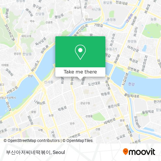 부산아저씨네떡볶이 map