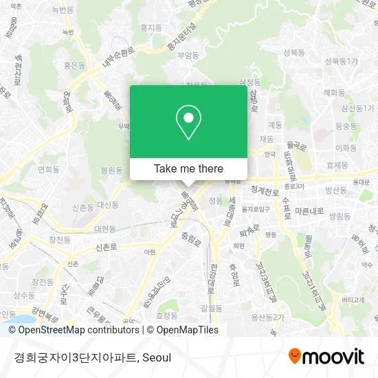경희궁자이3단지아파트 map
