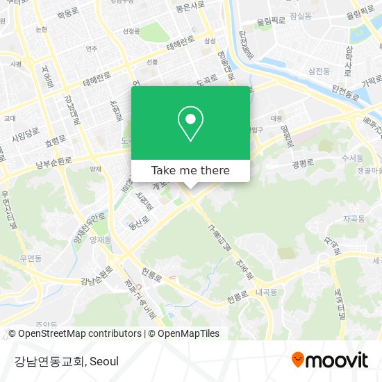 강남연동교회 map