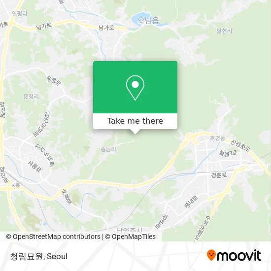 청림묘원 map