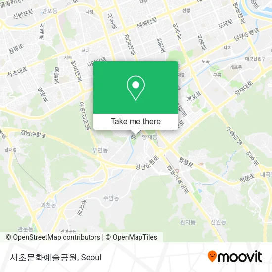 서초문화예술공원 map