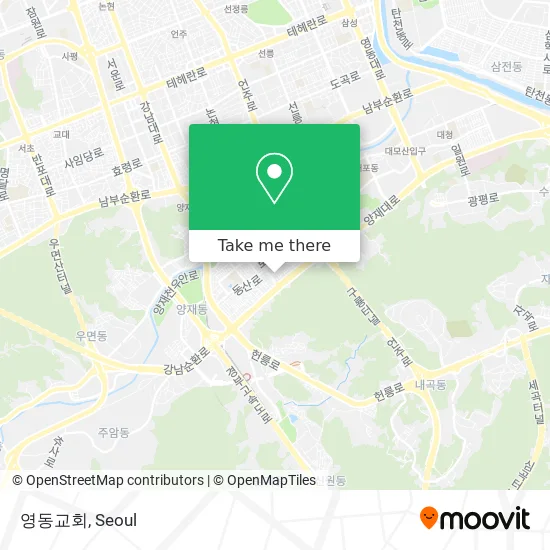 영동교회 map