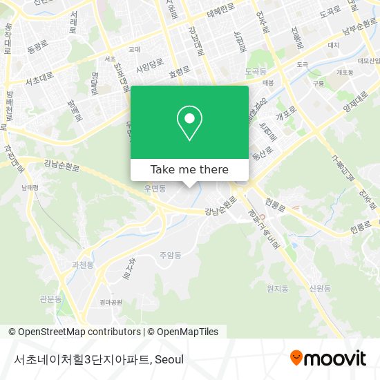 서초네이처힐3단지아파트 map