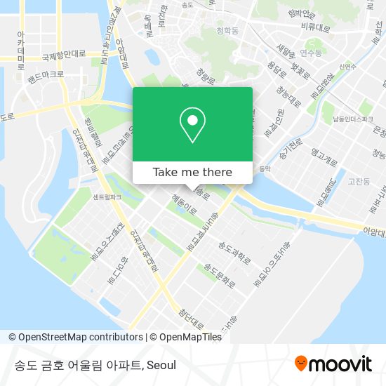 송도 금호 어울림 아파트 map