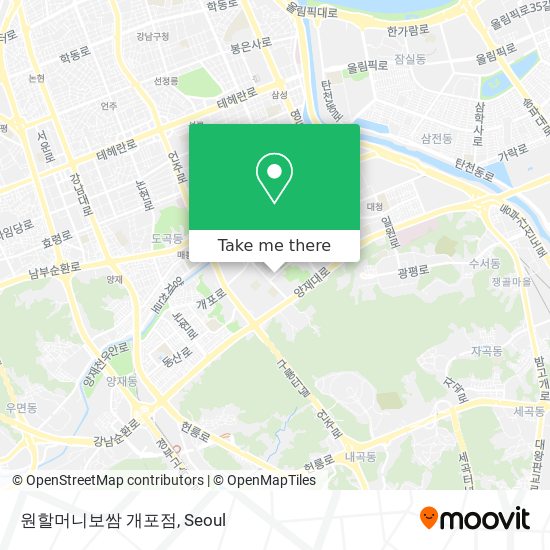 원할머니보쌈 개포점 map