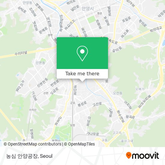 농심 안양공장 map