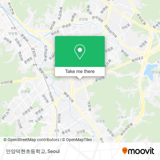 안양덕현초등학교 map