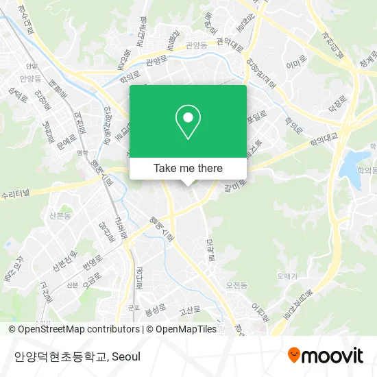 안양덕현초등학교 map