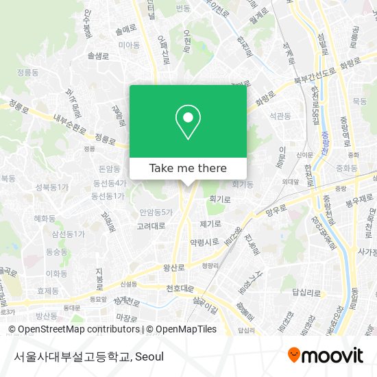 서울사대부설고등학교 map