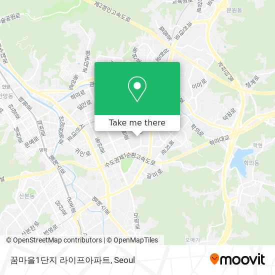 꿈마을1단지 라이프아파트 map