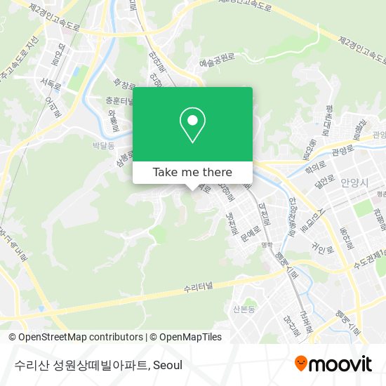 수리산 성원상떼빌아파트 map